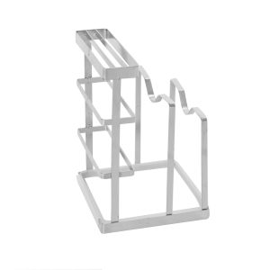 Metal Dish Drainer, Vertical Kitchen Storage Rack for Drying and Organizing Plates and Bowls
