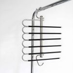 Foldable Trouser Hanger, Stainless Steel Wardrobe Organizer, Multi-layer Non-slip Pant Clips, Multifunctional Clothes Hanger for Storage