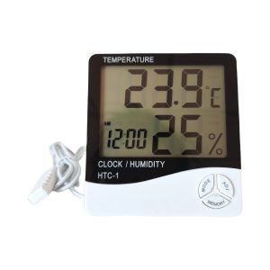 Memory High Low Temperature Hygrometer Electronic Thermometer for Industrial Use, Indoor Laboratories, Pharmacies, Refrigerators, and Cool Cabinets