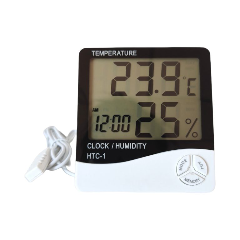 Memory High Low Temperature Hygrometer Electronic Thermometer for Industrial Use, Indoor Laboratories, Pharmacies, Refrigerators, and Cool Cabinets