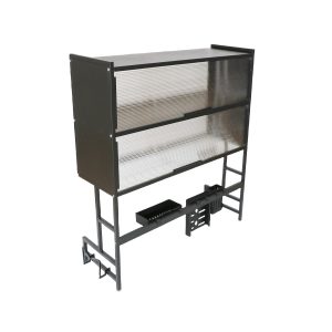 Kitchen Dish Drainer and Storage Rack with Utensil Holder, No-Drilling Installation