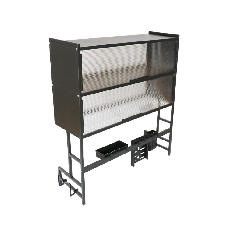 Kitchen Dish Drainer and Storage Rack with Utensil Holder, No-Drilling Installation