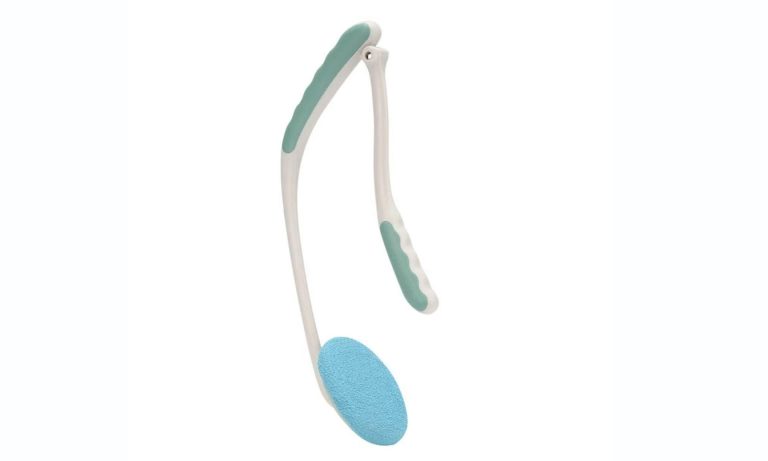 “Next-Level Shower Bliss!” Dual-Head Bath Scrubber — 360° Full-Body Reach