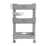 灰色双层抽屉盆桶 (1)