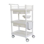 白色三层+2个抽屉+盆+垃圾桶