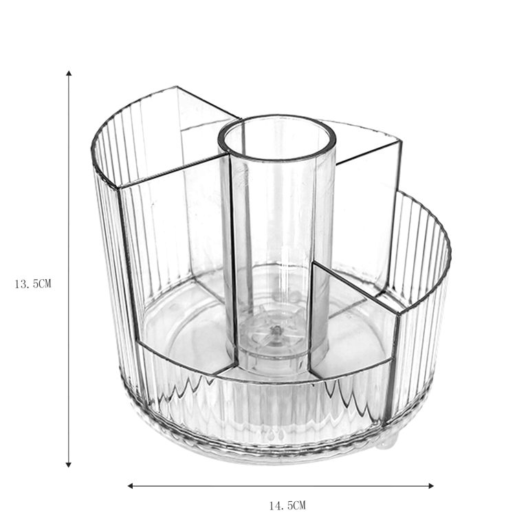 【Rotating Transpartition Makeup Organizer】 – Kitchen Supplies Supplier